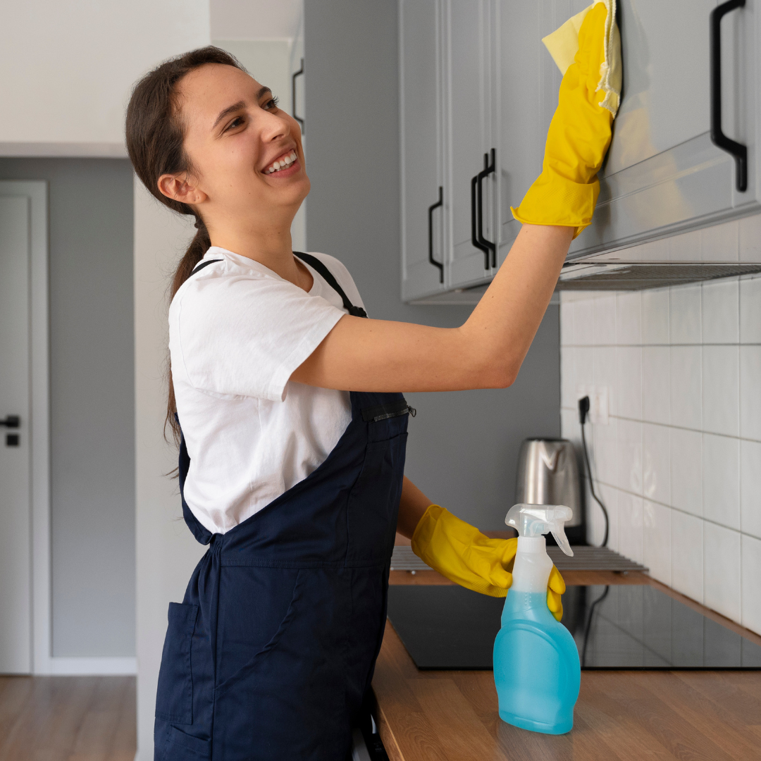 Diarista trabalhando